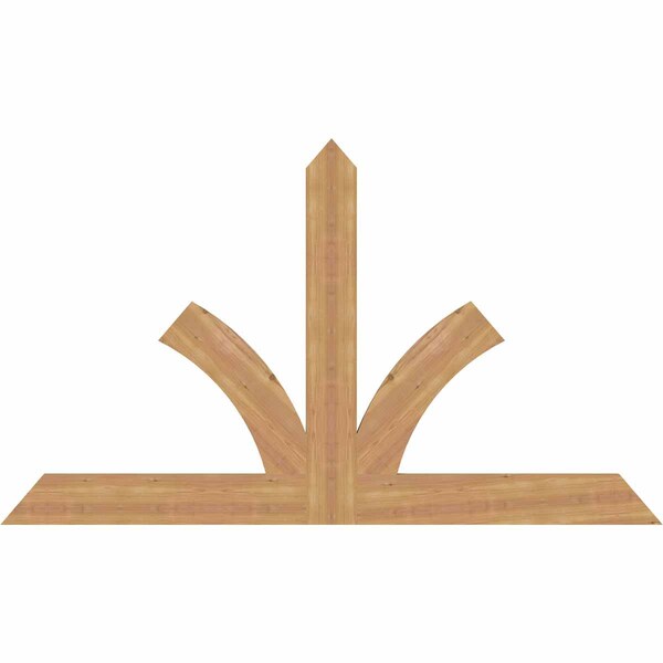 Ekena Millwork Richland Timber Gable Bracket, Western Red Cedar, 72"W x 42"H x 1 1/2"D x 5 1/2"F, 14/12 Pitch GBW072X42X0206RIC00SWR - main